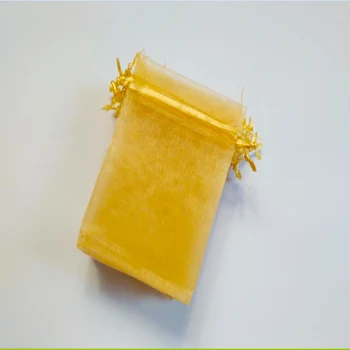 

100pcs Golden Organza Bag Jewelry Bag 7x9 9x12 10x15 13x18cm Wedding Gift Bag Jewelry Packaging Display Bags Jewellery Pouches