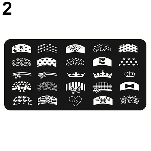 Nail Art Printing Image Polish Stamp Plate Scraper Stamper Manicure DIY Template Beauty& Health The nail stencil could recycle