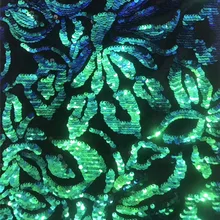 Высокое качество YG-724-879 Вышитый Тюль Блестки кружевная ткань Африканская сетчатая кружевная ткань с блестками