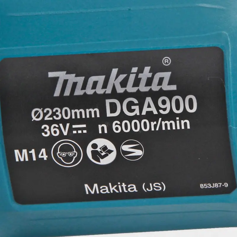 Makita DGA900 DGA900Z DGA900PT2 18 v/36 v Аккумуляторный бесщеточный 230 мм " угловая шлифовальная машина лопастью