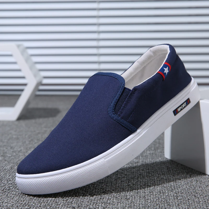Mocasines de tela de Beijing hombre, zapatos sin cordones, a la moda, para primavera y informales de hombre| - AliExpress