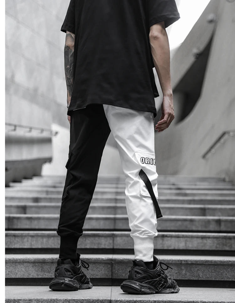 2022 Hip Hop Pants For Men Joggers Casual Streetwear Harem Pants Homme Male Trousers Ribbons Sweatpants aladdin trousers