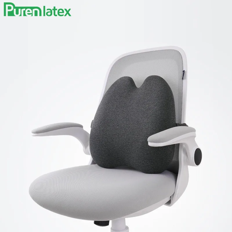 

PurenLatex Orthopedic Cushion Protect Lumbar Pad Support Waist Spine Mat Memory Foam Coccyx Chair Release Pain Cushion for Back