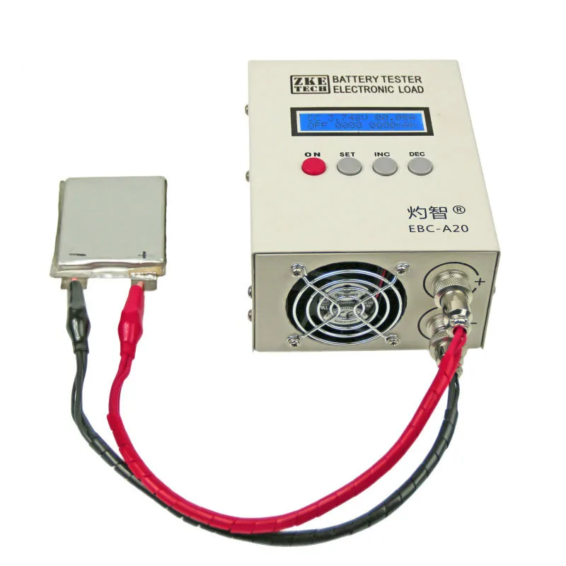 EBC-A20 Battery Tester 30V 85W Lithium/Lead Acid Battery Capacity Tester Electronic Load PC Software Control 5A Recharge