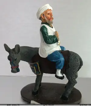 

rare luck statue Resin furnishing articles Any lift Figure furnishing articles Donkey ride doll crafts married Cake decoration