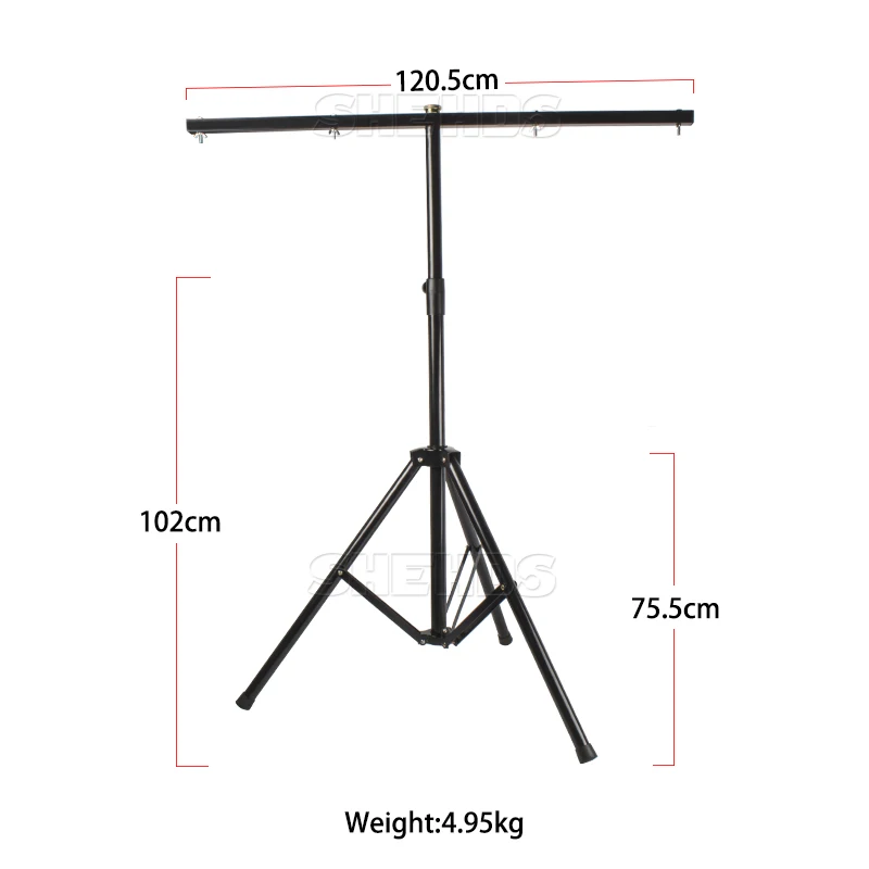 SHEHDS Free Shipping Stage Lighting Stand Durable and Portable Bracket With Carry 5 lights Stable Tripod