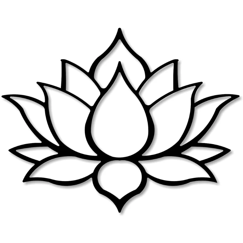 Подвесная металлическая Художественная Скульптура Lotus Wallart абстрактные цветы
