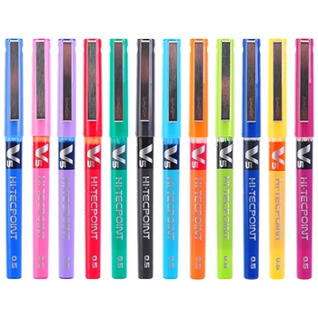 JIANWU japan PILOT BX-V5 0.5mm Straight pen Large capacity color ink gel pen cute stationary School supplies