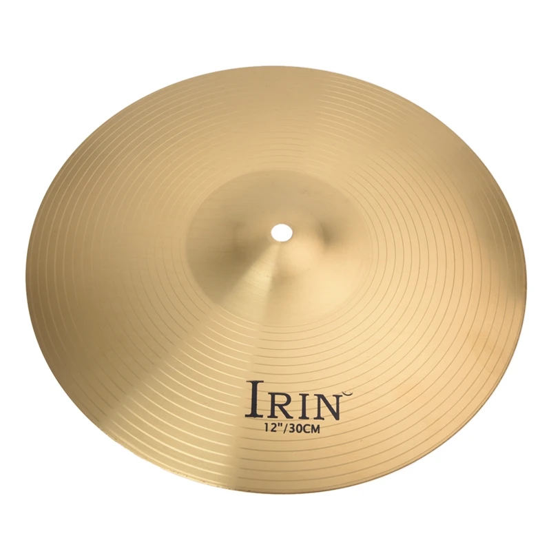 

IRIN High Quality 12" Brass Crash Ride Hi-Hat Cymbals Box Drum Set Professional
