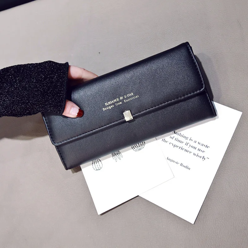 

WOMEN'S Bag 2017 New Style WOMEN'S Long Wallet Simple Change Handbag Korean-style Clutch Bag