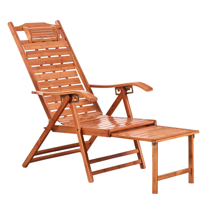 

Household Bamboo Recliner Folding Chair Lunch Break Chair Recliner Recliner Summer Bamboo Chair Bamboo Chair