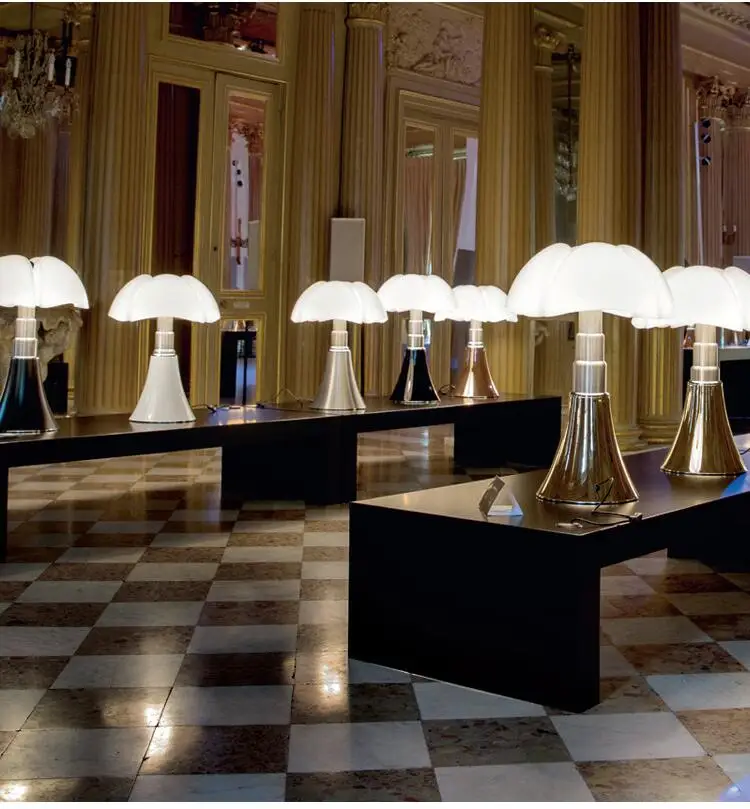Martinelli Luce's Pipistrello лампа художественная дизайнерская настольная лампа Белое стекло абажур настольная лампа для прикроватной спальни Ночной свет гостиницы