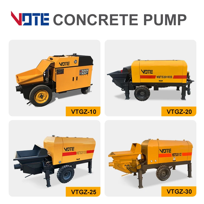 Electric Concrete Pump Truck Machine Mini Hydraulic Diesel Trailer Mounted Factory Supply Portable - Image 6
