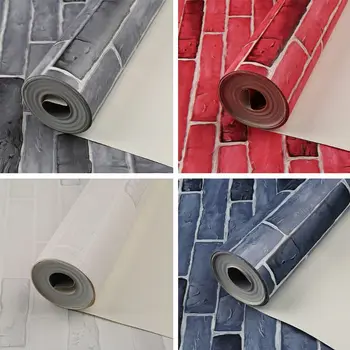 

3d non-self-adhesive wallpaper, non-woven wallpaper of vintage bricks.