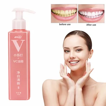

Teeth Whitening Tooth Paste Prevent Teeth Decay Bleeding Fresh Breath Natural Orange Flavor Toothpaste Stain Removal New