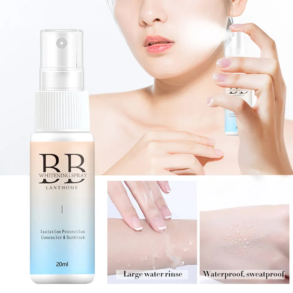 

Professional Spray Moisturizing BB CC Cream Glow Brighten Base Makeup Concealer Face Whitening Liquid Foundation Spray BB whiten