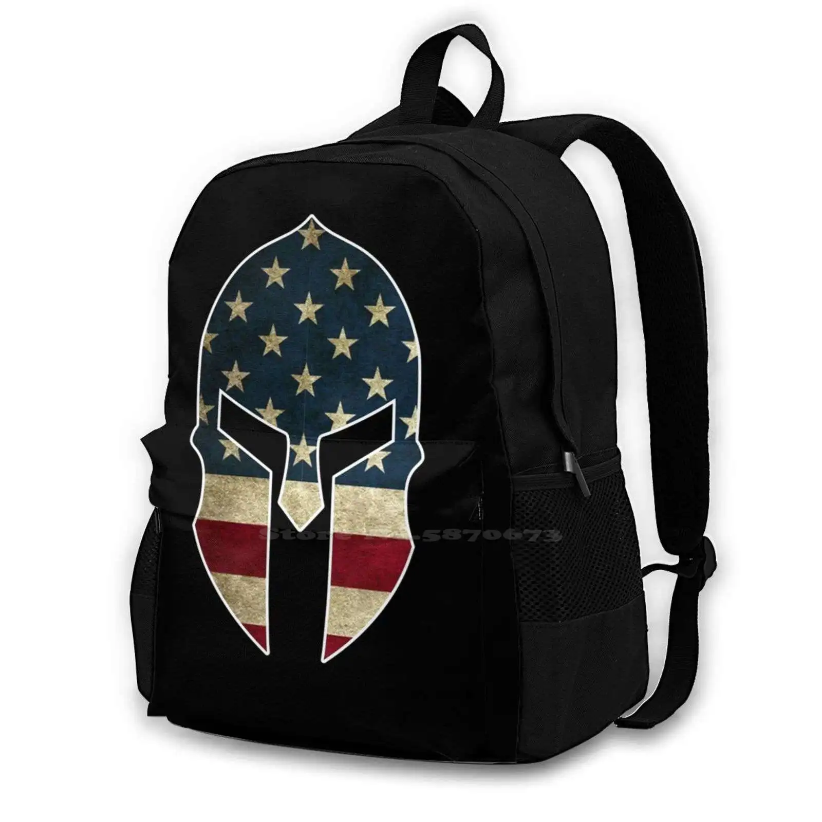 

Stars And Stripes Large Capacity Fashion Backpack Laptop Travel Bags Bodybuilding Gym Lift Workout Bench Press Fittness