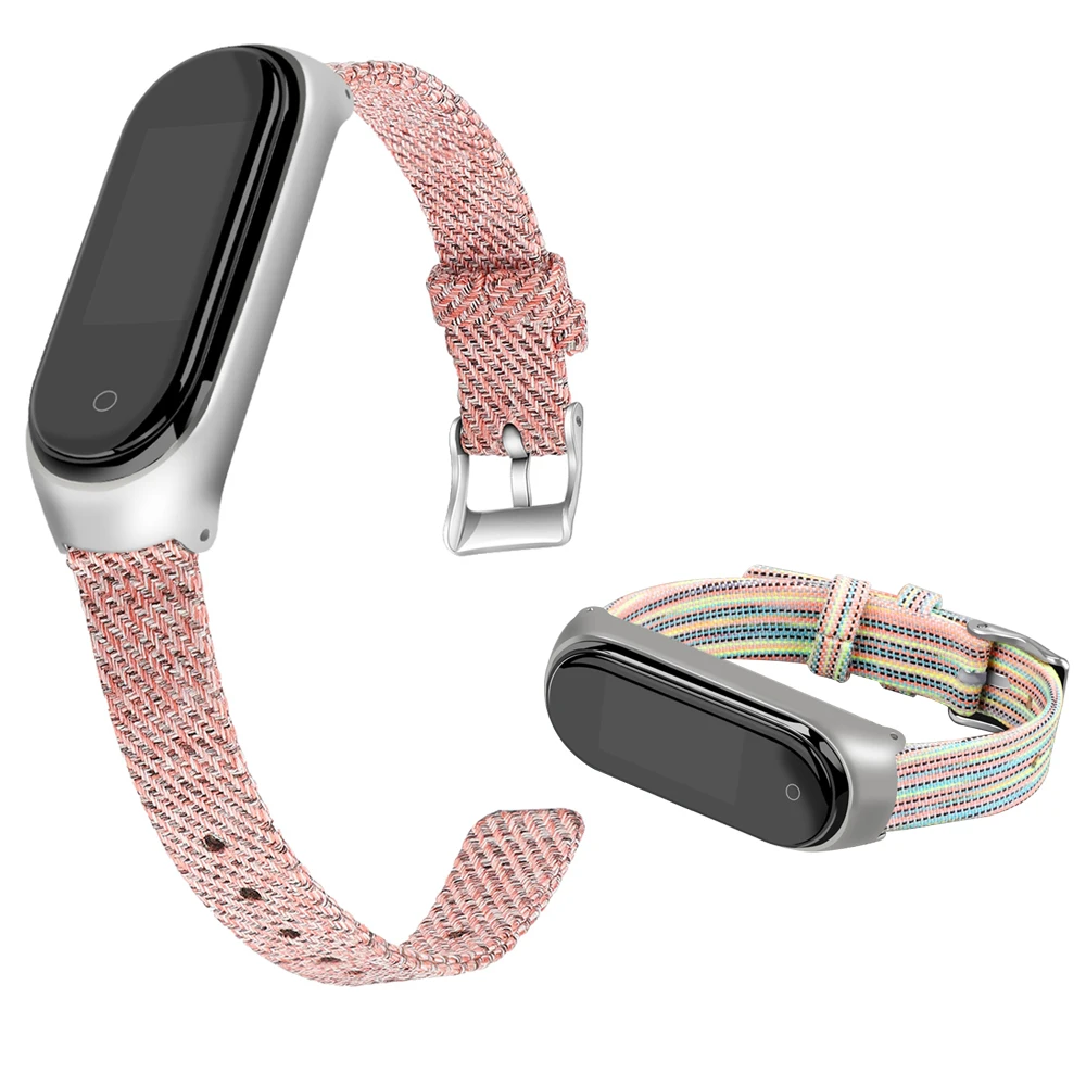 Для Xiaomi mi Band 4 аксессуары Pulseira mi Band 4 ремешок сменный брезентовый браслет напульсники для Xiaomi mi band 3 4 ремешок на запястье