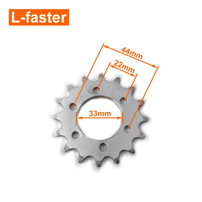 Bicycle Fixed Sprocket Chain Wheel 16 Teeth Fix Gear Bike 25 Tooth Chainwheel #410 Bicycle Chain 28T