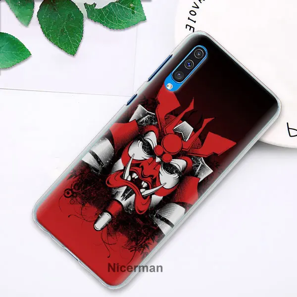 Фантазия Самурай маска хання телефонные чехлы для samsung Galaxy A10 A20e A30 A40 A50 A60 A70 A80 A6 A8+ A7 A9 жесткий чехол из поликарбоната - Цвет: 14