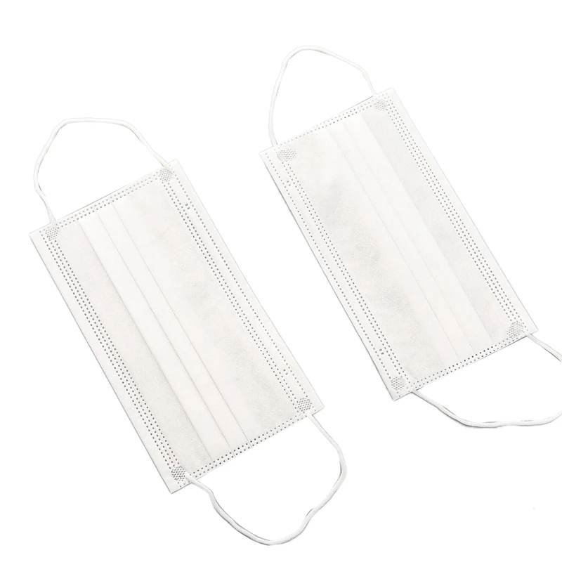 

100PCS Disposable Mouth Face Mask Anti-Dust 3 Layer Masks Soft Breathable Earloops Adult Child Mask White