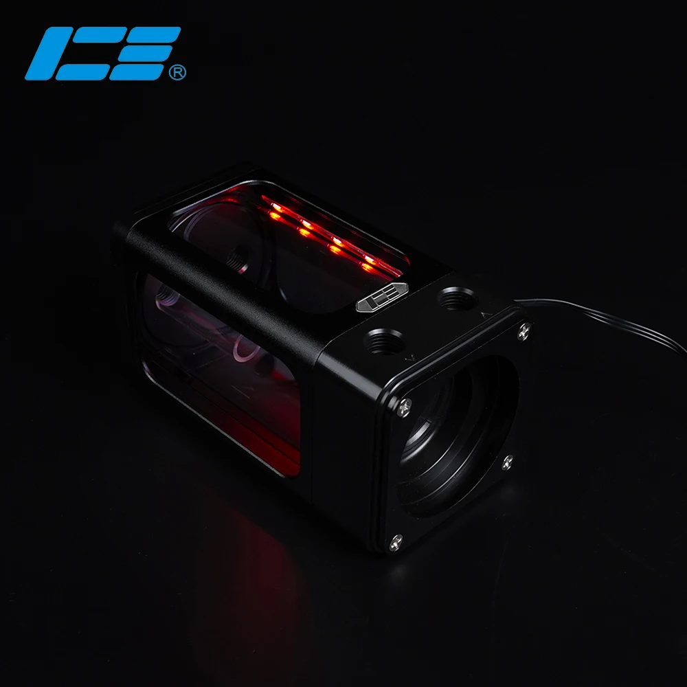 

IceManCooler DX5 120 Custom Liquid Cooling Water Tank, Reservoir With Bracket ,+5V 3PIN Support M/B Control, Black, DX5 120