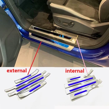 

For Audi Q3 2019-2020 New stainless steel Door Sill Protectors Scuff Plate Welcome Pedal Threshold Pads Trim Automotive trim