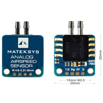 

Matek System Mateksys Analog Airspeed Sensor ASPD-7002 for RC FPV Drone Frame F405 F722 F411 WING