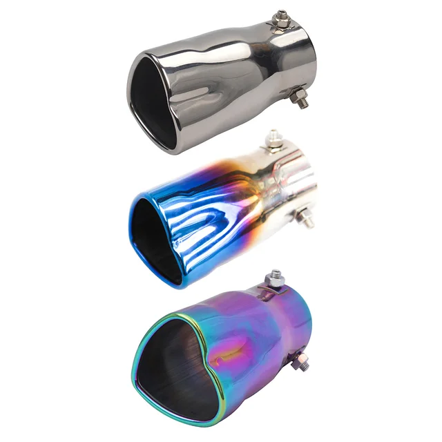 Car Exhaust Tip Heart Edge Bolton Stainless Steel Exhaust systems
