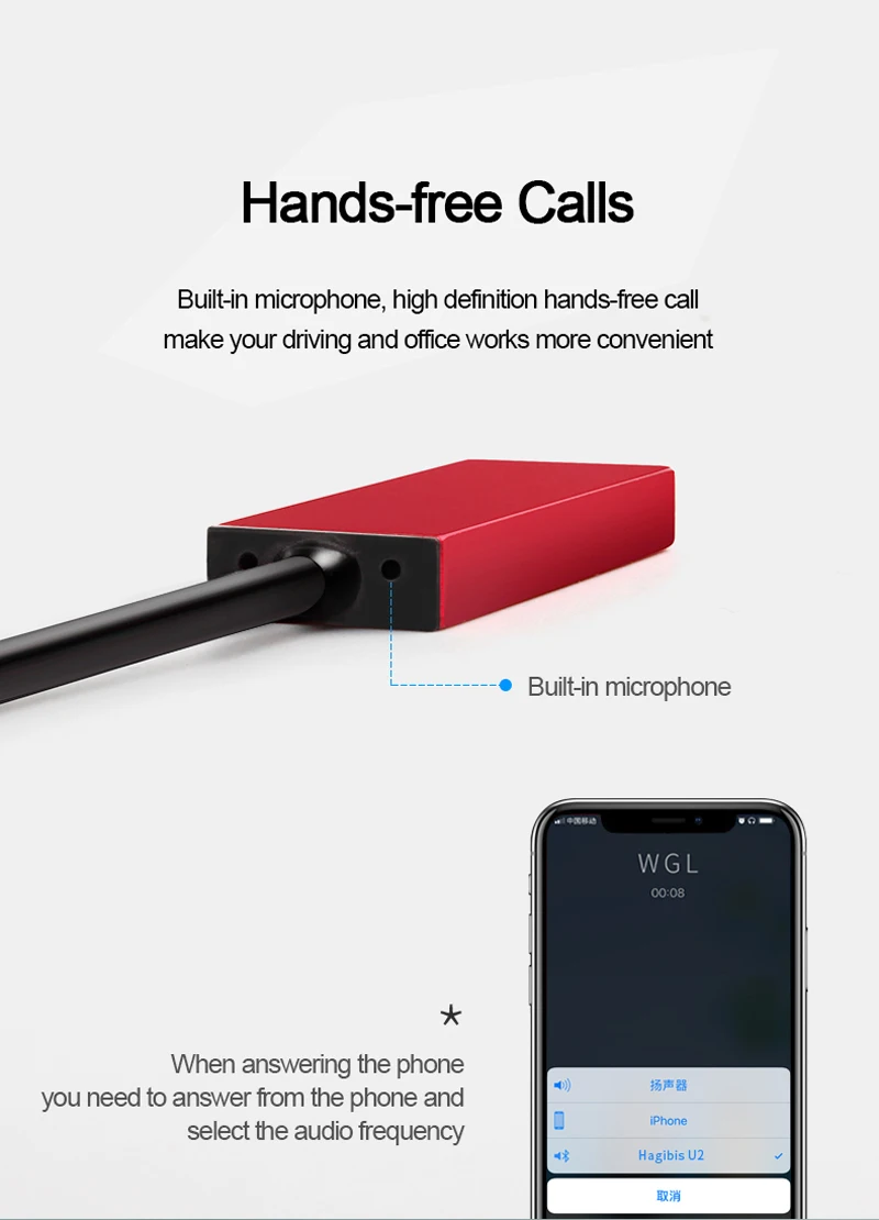Мини беспроводной Bluetooth приемник USB до 3,5 мм разъем Bluetooth автомобильный аудио-приемный адаптер громкой связи с микрофоном для автомобиля Bluetooth