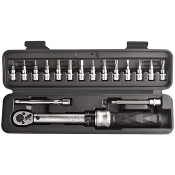 

SEWS-MXITA 18PCS Preset Torque Wrench Torque Kits 1-25NM Wrench Applicable to 1/4 Inch Bicycle Torque Wrench for Bike Bicycle Re