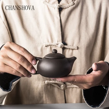 

Chinese style purple clay teapot Pottery tea pots Kungfu tea set accessories Handmade Household Traditional supplies