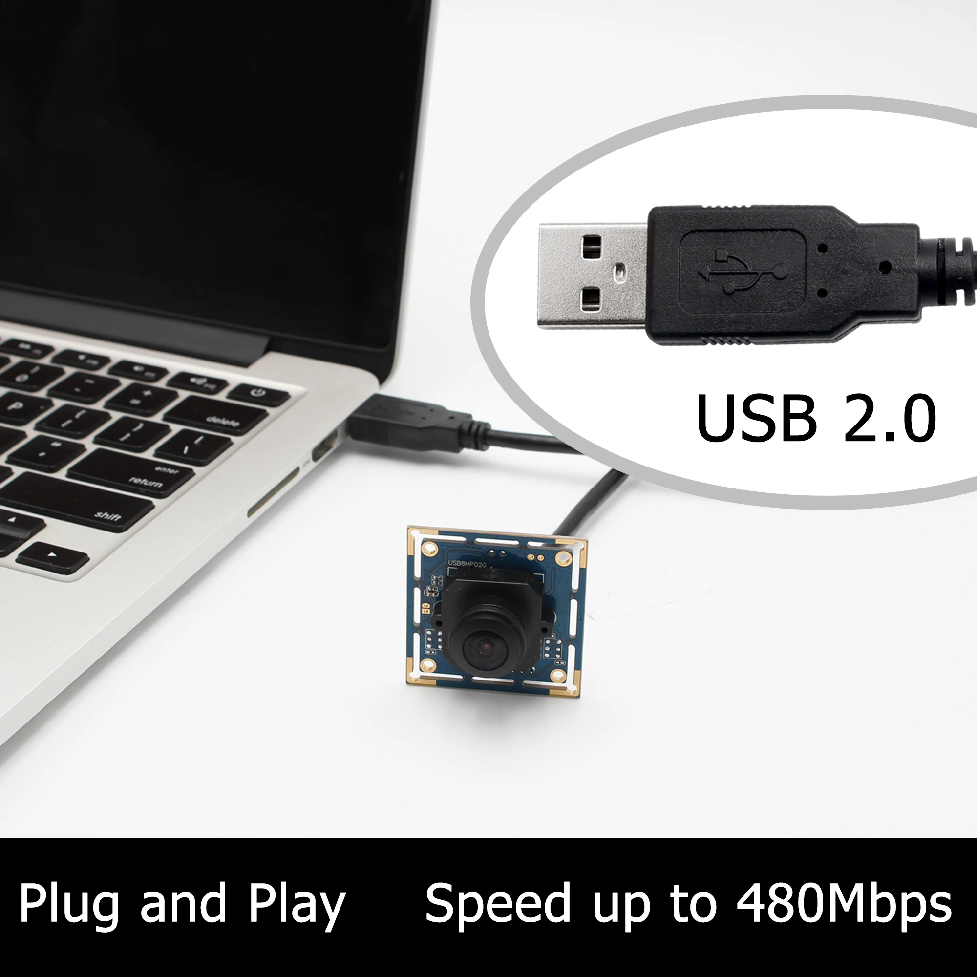 8 мегапиксельная 180 градусов объектив Full HD широкоугольный модуль usb-камеры/портативный принтер печатает QR LINUX стандартный протокол UVC и безприводная
