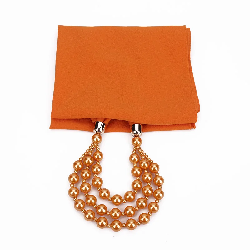 H2e3f24358a464c2d8ef305495b0331afX Women Shawl Hijabs Pendant Necklace Scarf Women Solid Color Shawls Jewelry Scarf Female Stole Beach Trip Accessories Scarves Mallzona