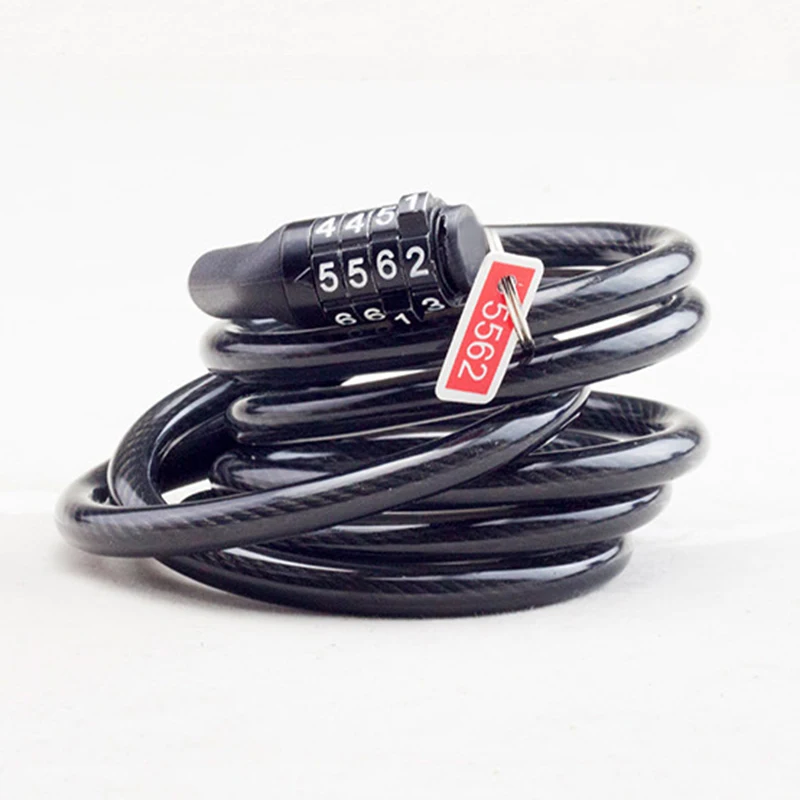 Кодовый кодовый велосипедный замок 8*1200 мм Teel Cable Chain