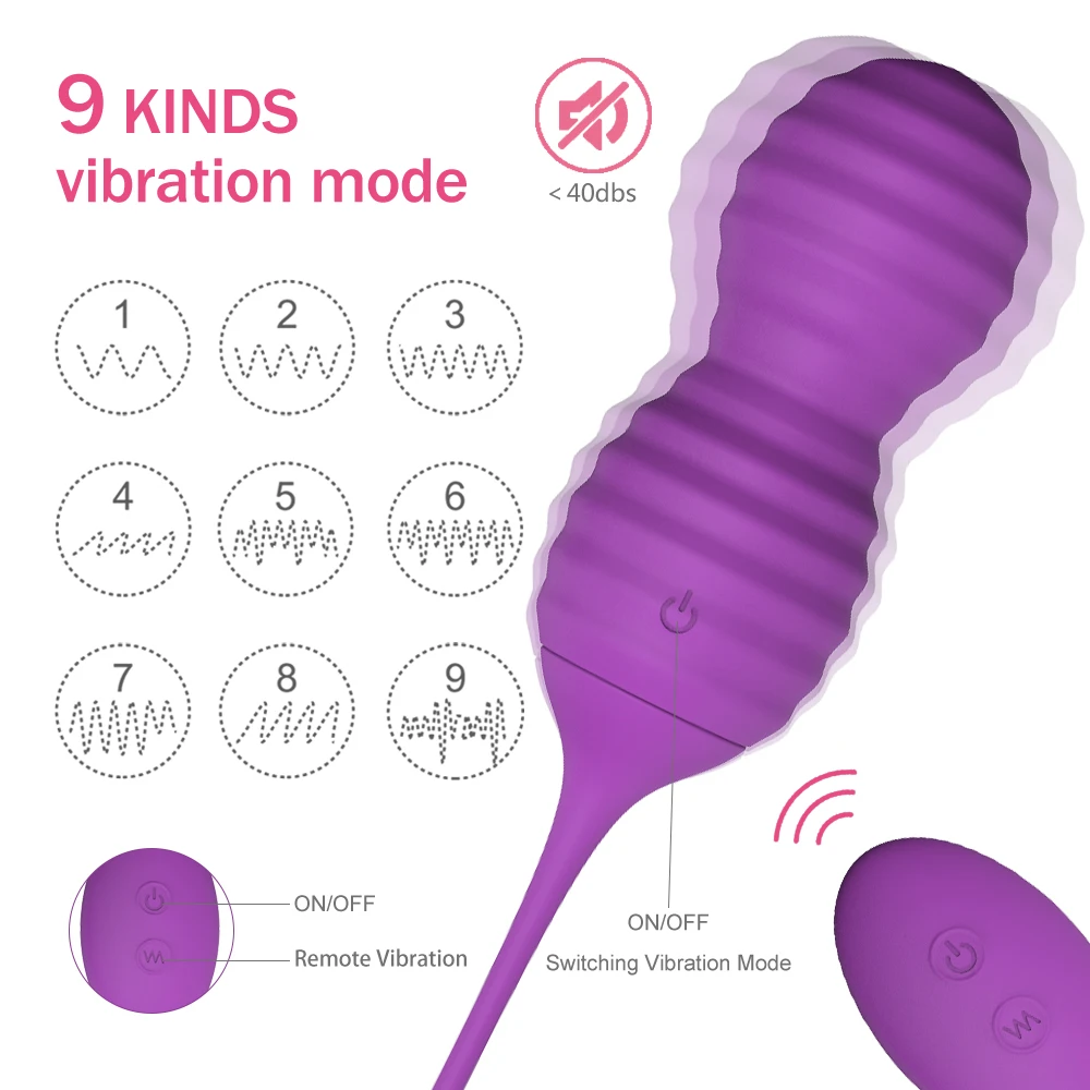 PHANXY Remote Control Vaginal Kegel Simulator Balls