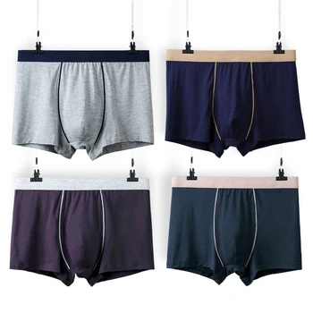 

Plus Size Men Underwear Bamboo Fiber Soild Boxer Shorts Mens Under Wear Pants Men's Underpants 5XL 6XL 7XL