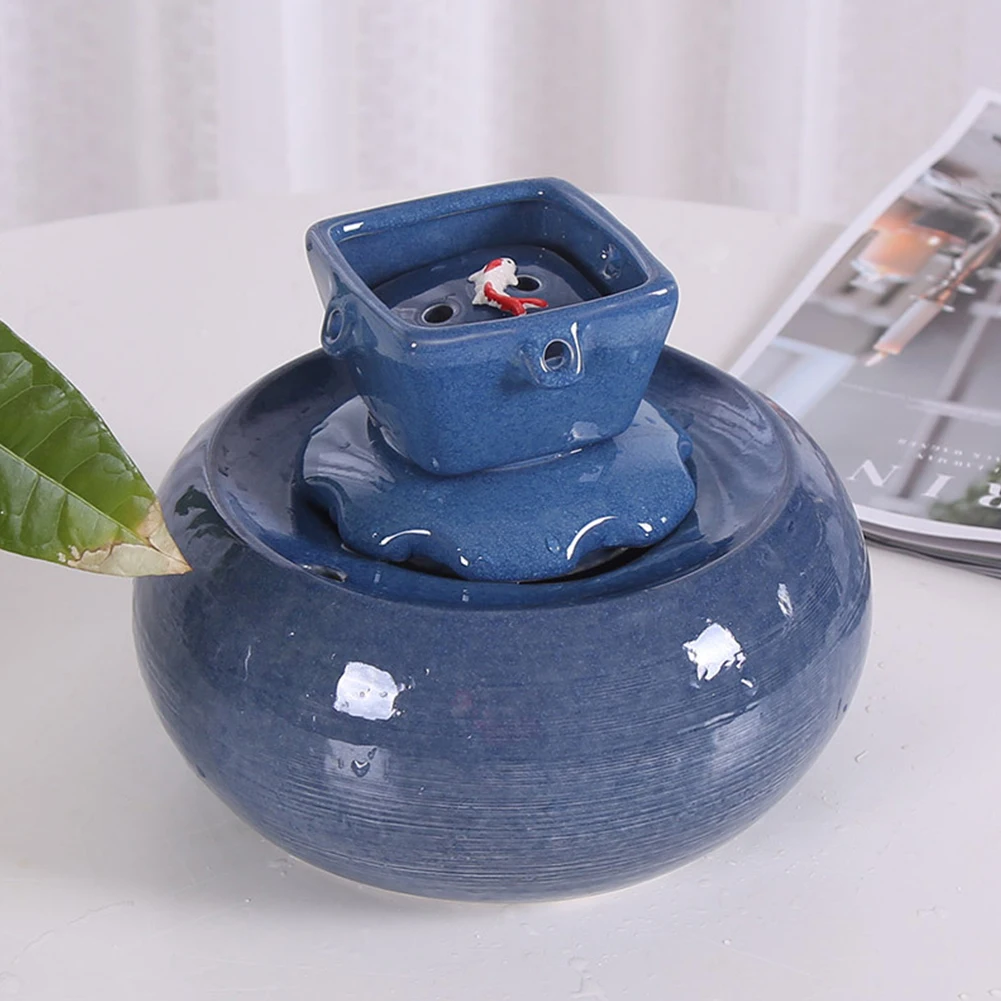 1500ml Automatic Circulation Large Capacity Ceramics Pet Water Dispenser Feeder Recycling USB Charging Noise Cancelling Drinking