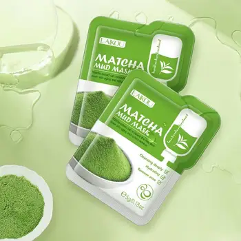 

Matcha Sleeping Mask Moisturizing Oil Control Brightening Wash-off Face Mask Smoothing Repairing Skin Cream Care