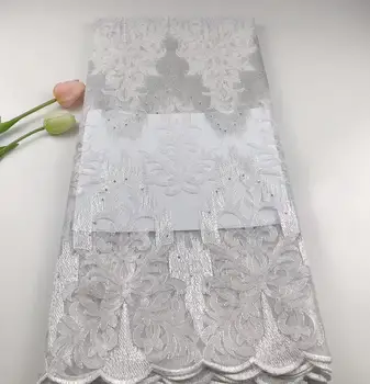

Nigerian wedding lace high quality 2020latest African French Mesh sequins Lace fabric For party Dresses