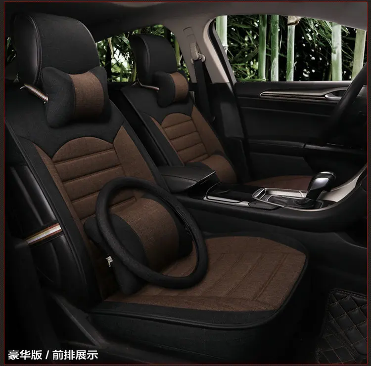 Льняные materialавтомобильные чехлы для сидений Toyota lc200 mark 2 премио Приус 20 30 rav 4 rav4 tundra venza verso