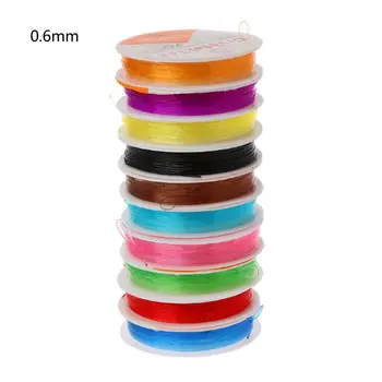 

10 Rolls Elastic Crystal Stretch Beading String Cord Jewelry Making 10m per Roll R2LE