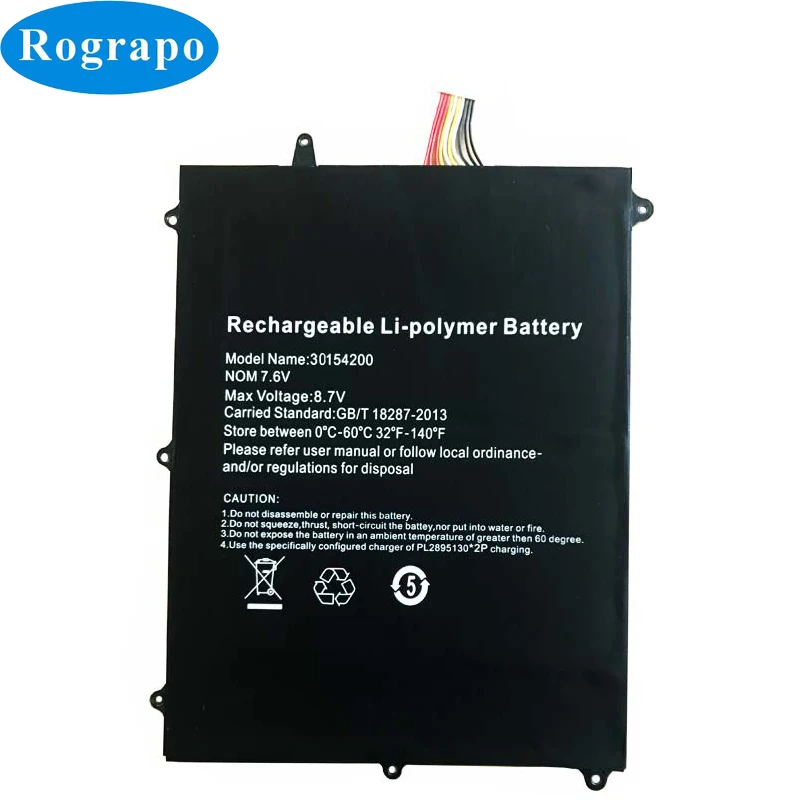 Nova Bateria do Portátil 7.6v 5000mah 31154200 para Teclast f6 Pro F6pro Viadimira Nazora 19c com Plugue de 10 Fios