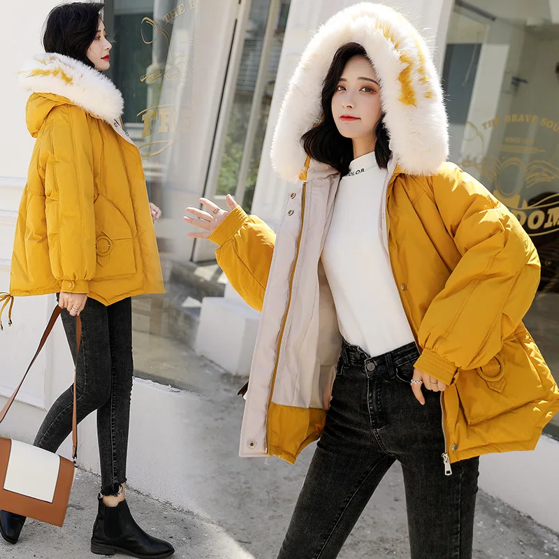

Trend Comfortable Fashion Loose Cotton-padded Clothes/Cotton Coat 2019 Winter Hooded