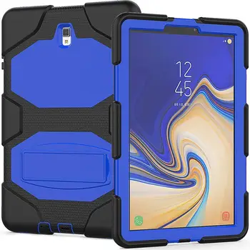 

Case with Kickstand for Samsung Galaxy Tab S4 10.5 2018 T830 T835 T837 SM-T835 SM-T837 SM-T830 Tablet Heavy Duty Silicone Cover
