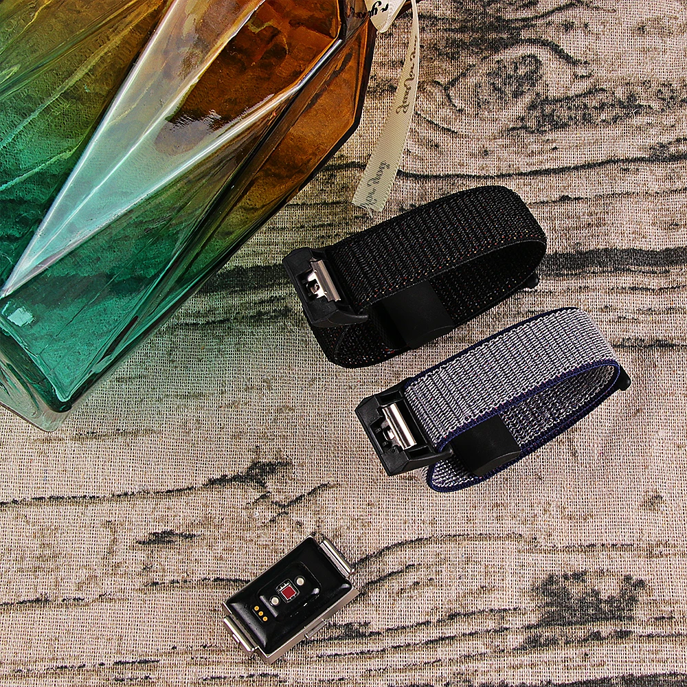 Для fitbit charge2 ремешок нейлоновый спортивный бесшовный ремешок крючок для браслетов и застежка-петля, ремешок на запястье для наручных часов аксессуары USB кабель с нейлоновой оплеткой с ремешком