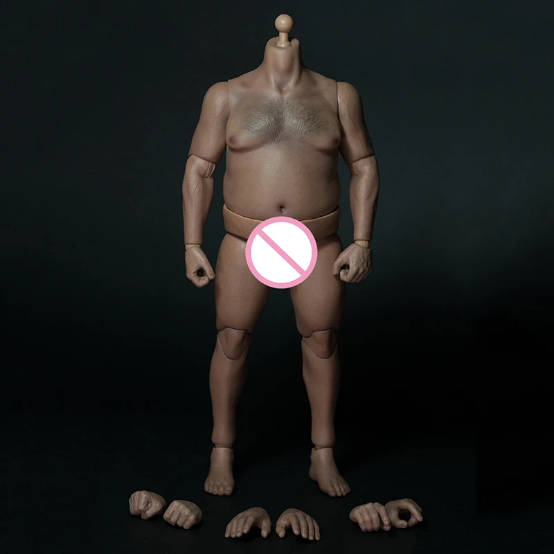 1/6 масштаб AT018 толстяк мужской мальчик тело фигура военный сундук жир мясо похожие 1" Солдат фигурка игрушки коллекция кукол