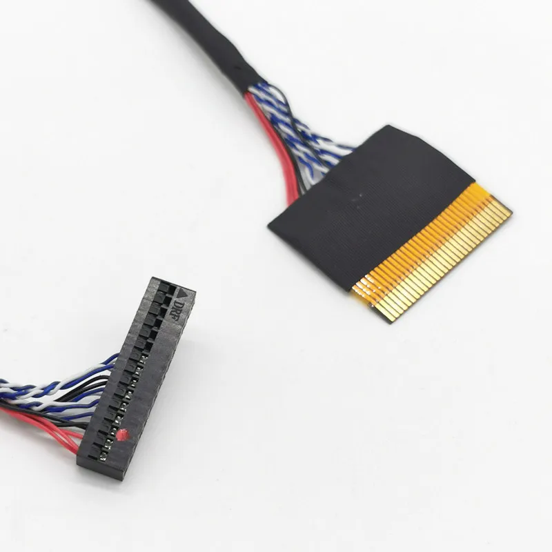 P-TWO FFC Turn Dupont LVDS Cable single 8 30Pin 1ch 8-bit 30pins 1mm Pin Pitch 400mm for DE320AGE-V2 CY-DE320AGEV2L