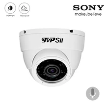 24 шт. Инфракрасные светодиоды 4 к 8mp/5mp/4MP/2MP водонепроницаемый IP66 белый металлический купол AHD аудио полушарие видеонаблюдения безопасности CCTV камера