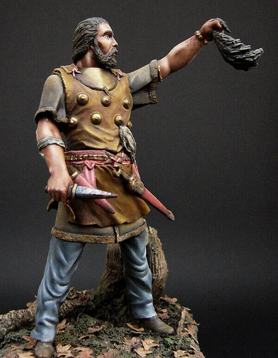 Новый несобранный 1/24 75 мм старинный Scythian warrior Статуэтка из смолы Неокрашенная